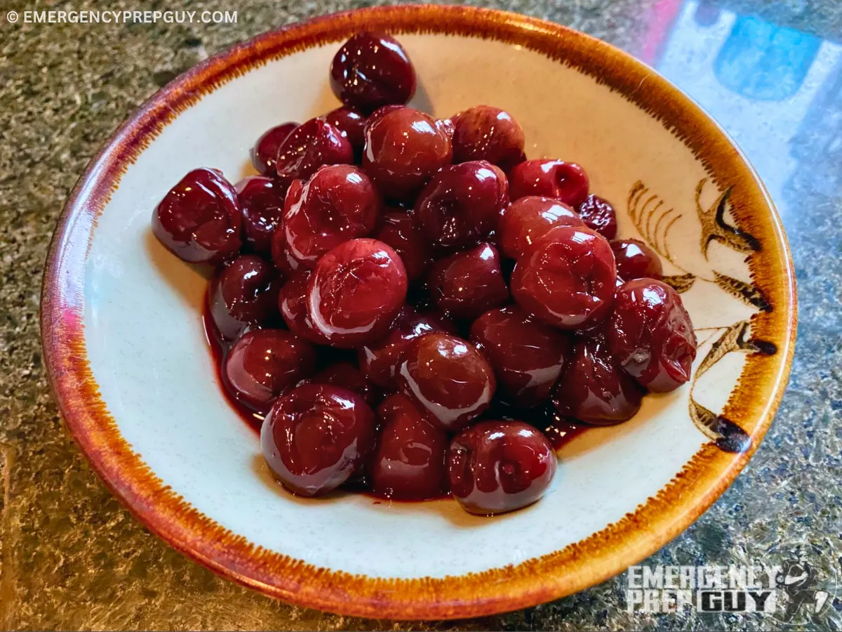 Frozen fruit is really easy to prepare for the canner.