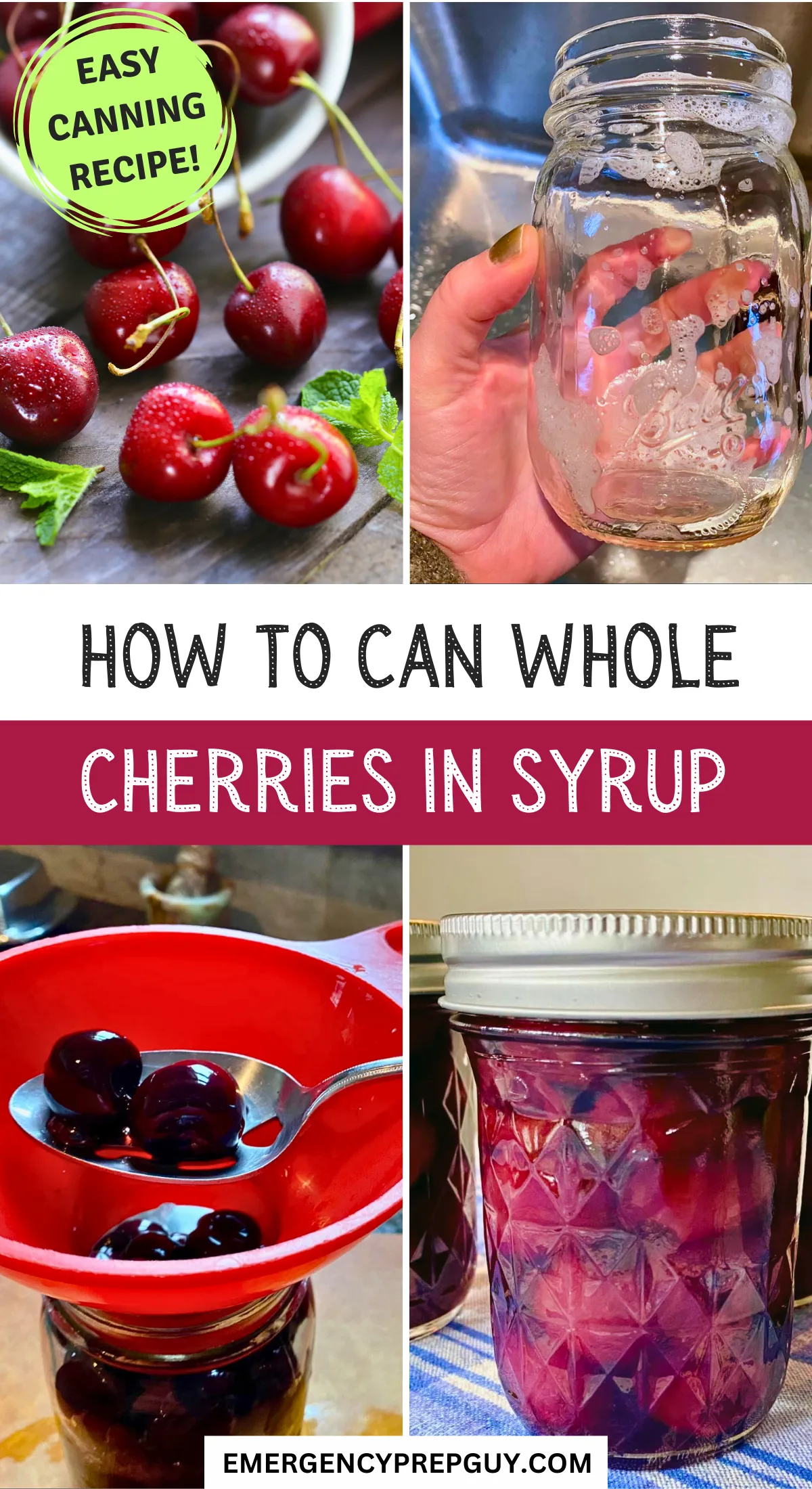 How To Can Whole Cherries In Syrup