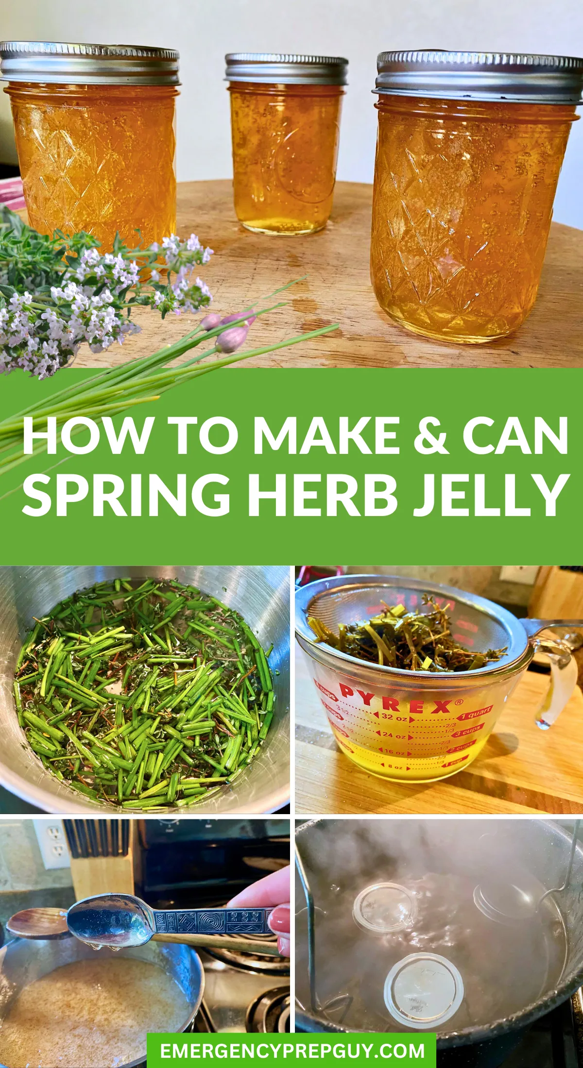 How To Make & Can Spring Herb Jelly